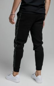 Black Fusion Tape Cuffed Pant sold by Siksilk