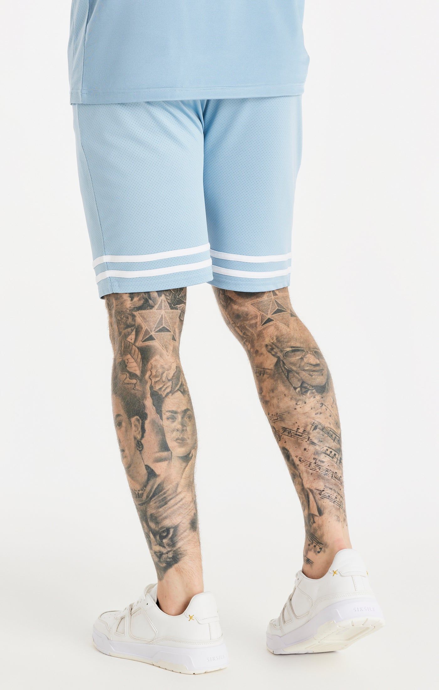 Blue Relaxed Mesh Bound Short sold by Siksilk product image thumbnail 3
