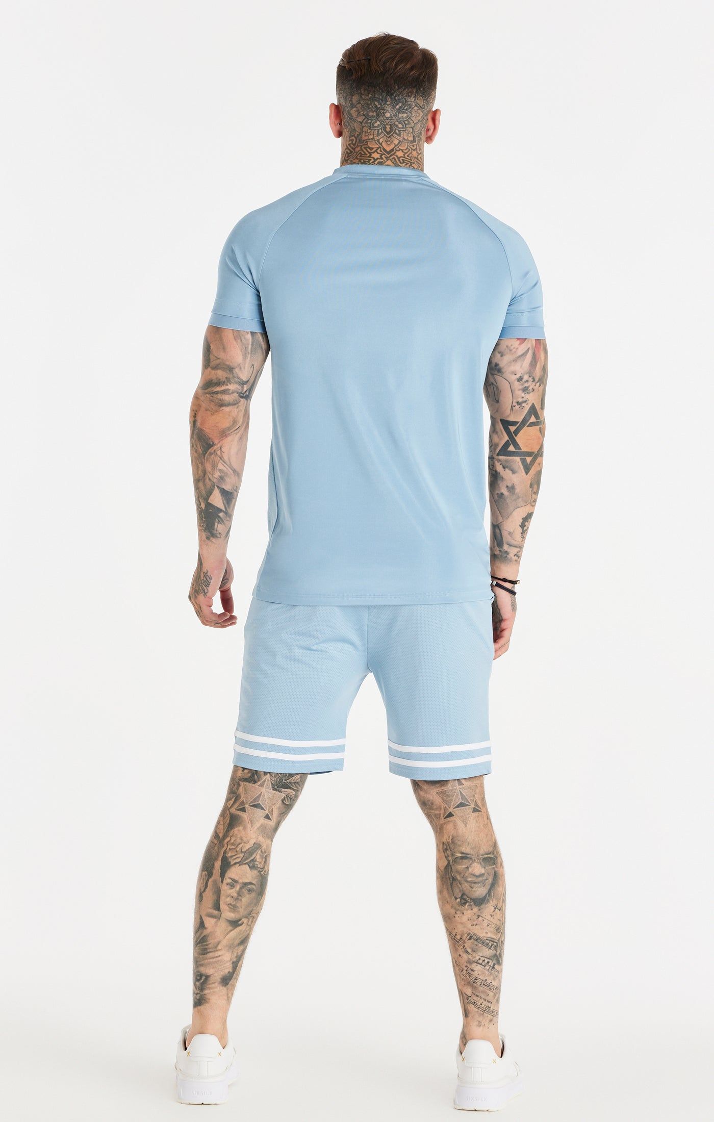 Blue Relaxed Mesh Bound Short sold by Siksilk product image thumbnail 5