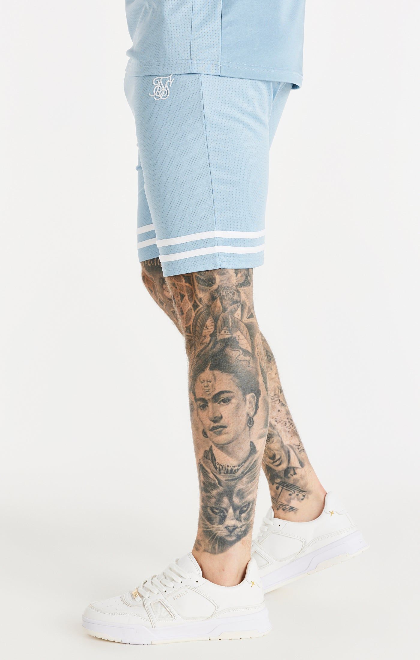 Blue Relaxed Mesh Bound Short sold by Siksilk product image thumbnail 2