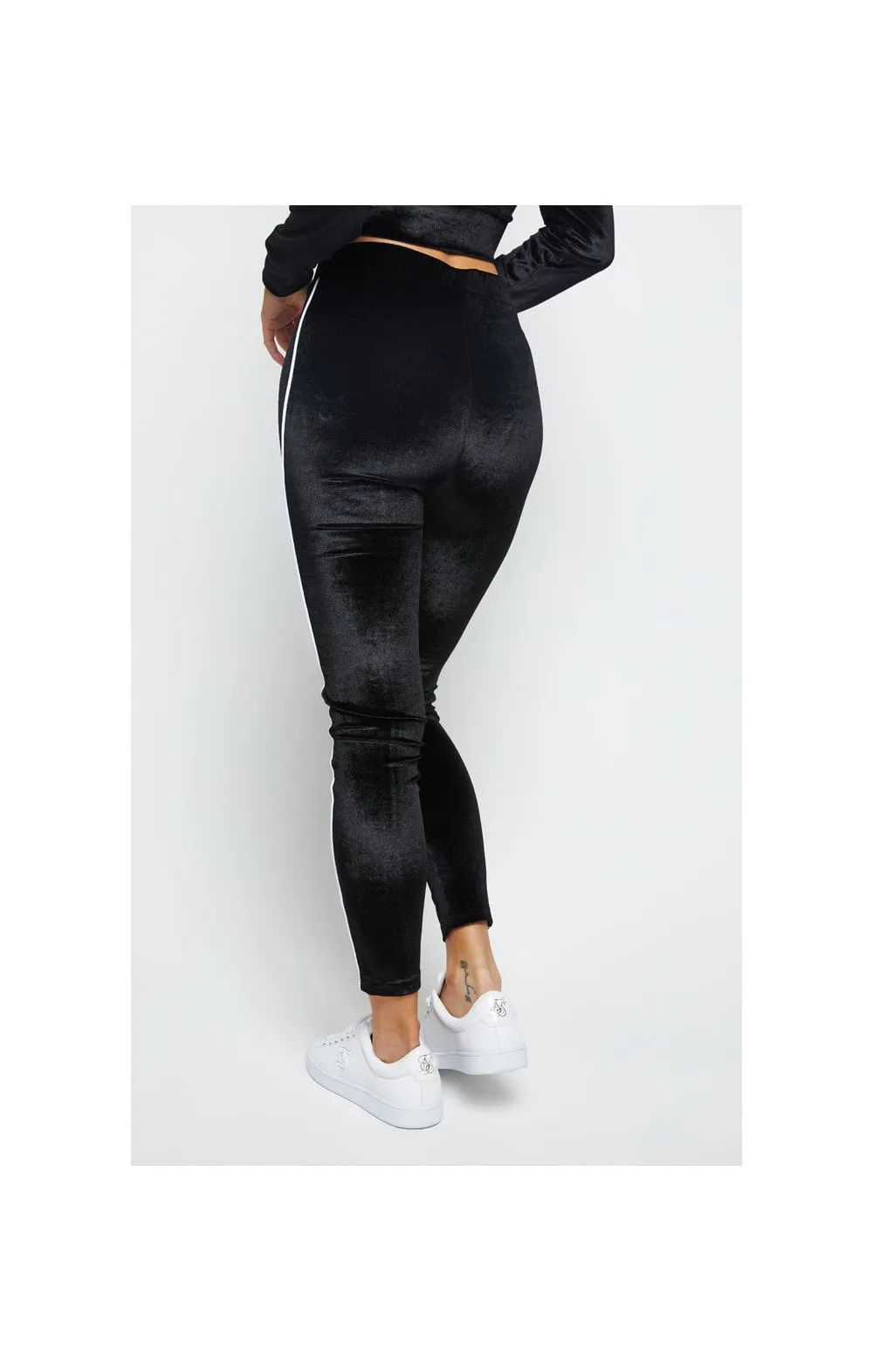SikSilk Velour Piping Leggings - Black sold by Siksilk product image thumbnail 4
