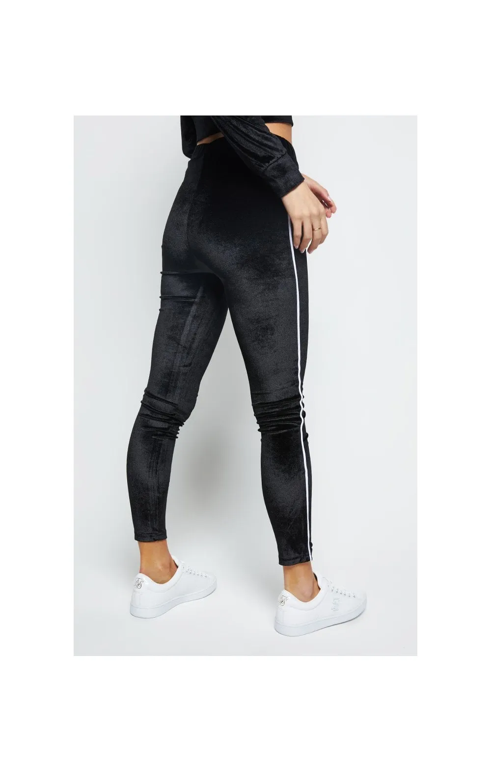 SikSilk Velour Piping Leggings - Black sold by Siksilk product image thumbnail 5