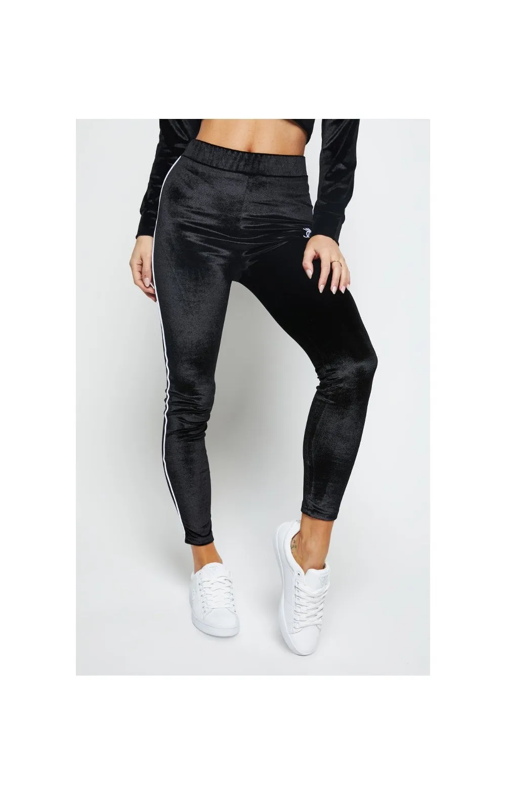 SikSilk Velour Piping Leggings - Black sold by Siksilk product image thumbnail 2