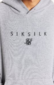 Grey Overhead Rib Hoodie sold by Siksilk