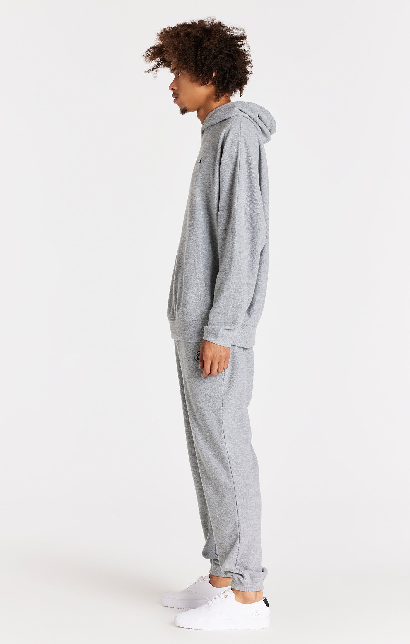 Grey Overhead Rib Hoodie sold by Siksilk product image thumbnail 5