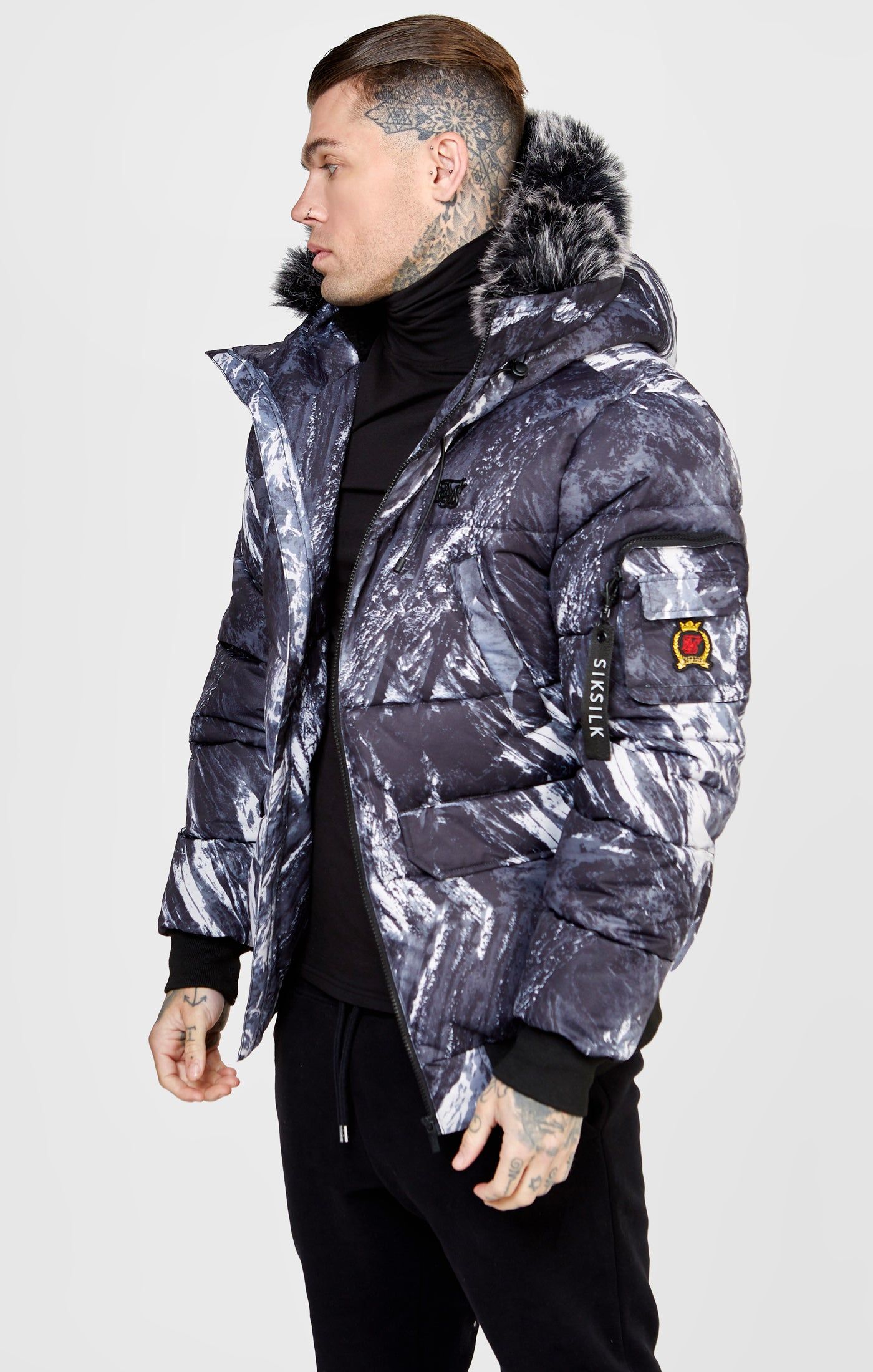 Alpine Camo Bomber Jacket sold by Siksilk product image thumbnail 7
