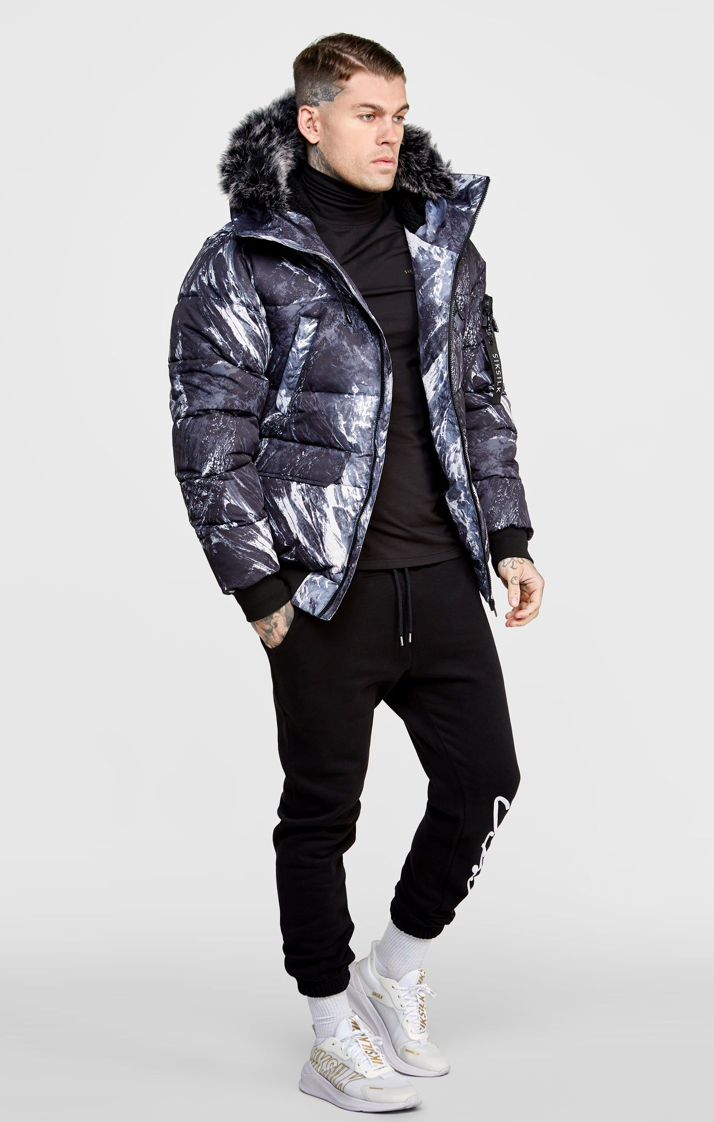 Alpine Camo Bomber Jacket sold by Siksilk product image thumbnail 4