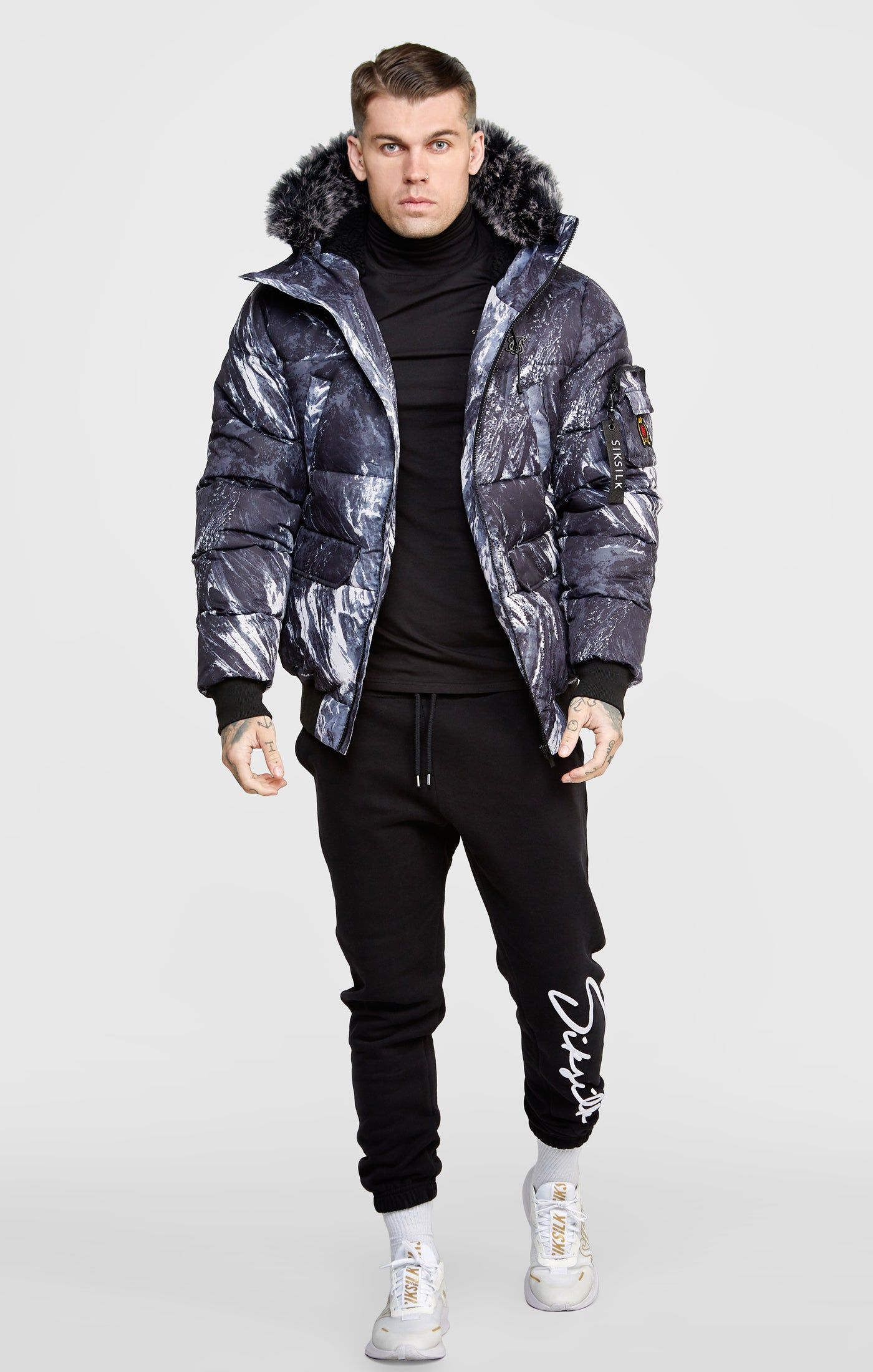 Alpine Camo Bomber Jacket sold by Siksilk product image thumbnail 3