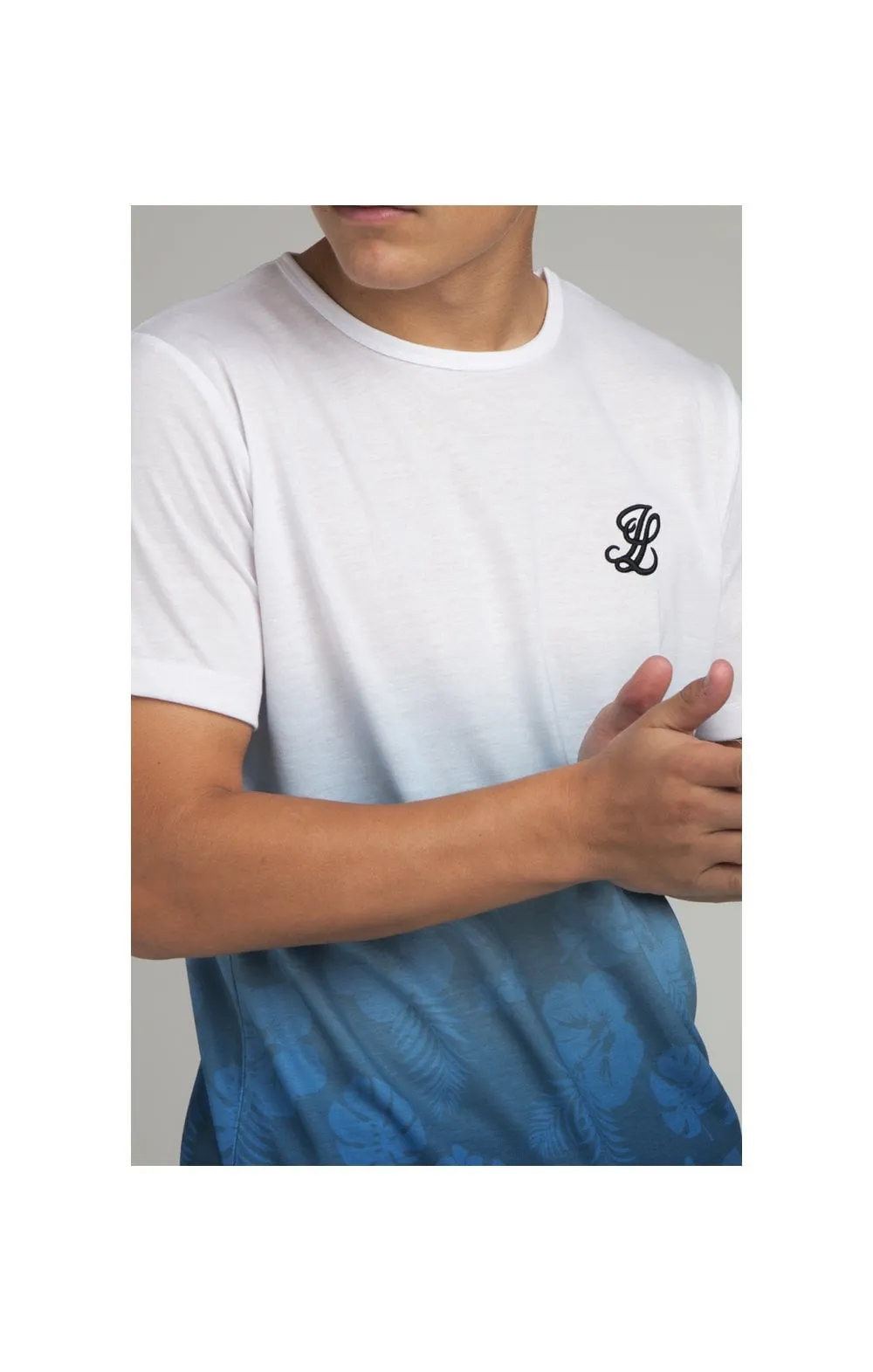 Boys Illusive White Floral Fade T-Shirt sold by Siksilk product image thumbnail 2