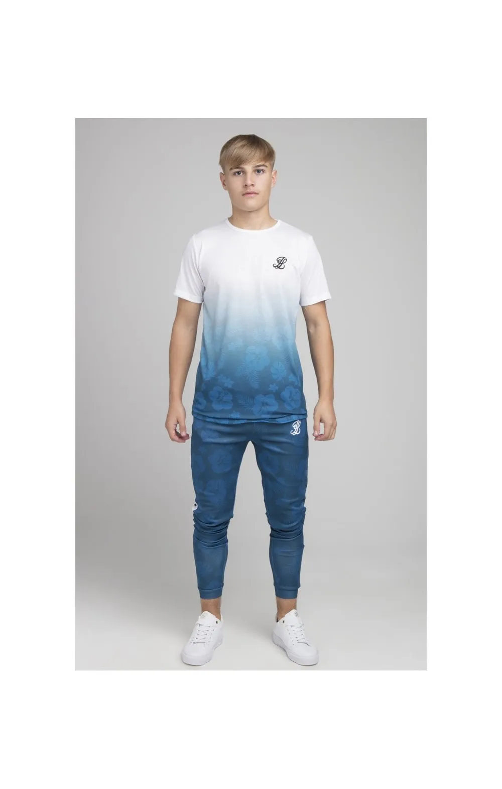 Boys Illusive White Floral Fade T-Shirt sold by Siksilk product image thumbnail 3