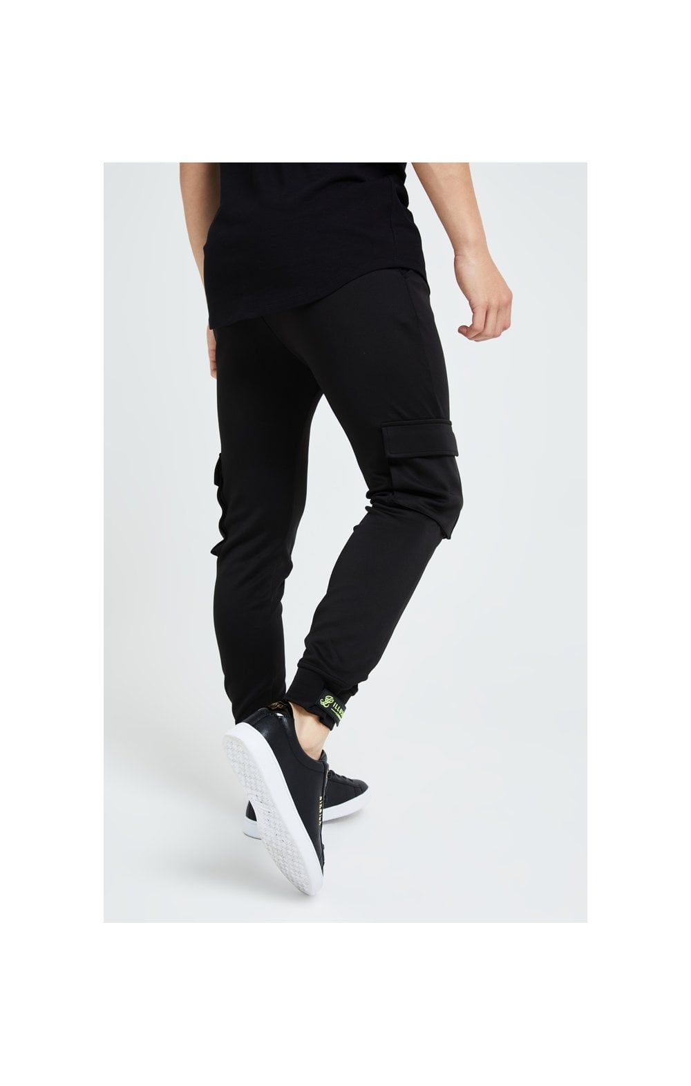 Illusive London Element Cargo Joggers - Black & Green sold by Siksilk product image thumbnail 3