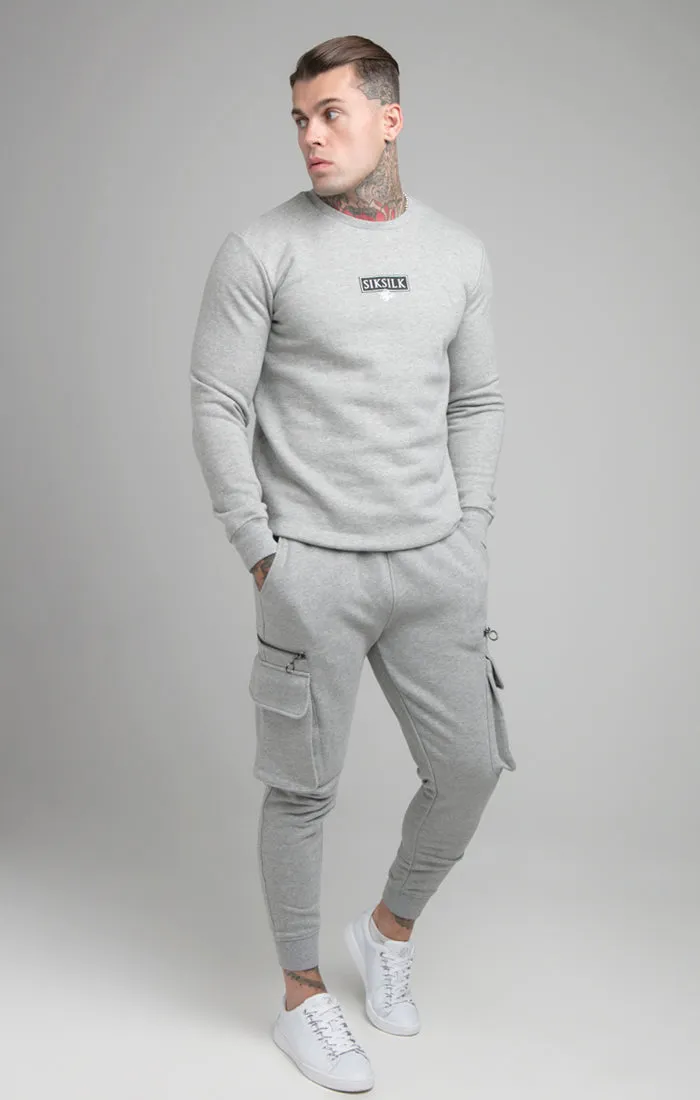 Grey Cuffed Cargo Jogger sold by Siksilk product image thumbnail 4