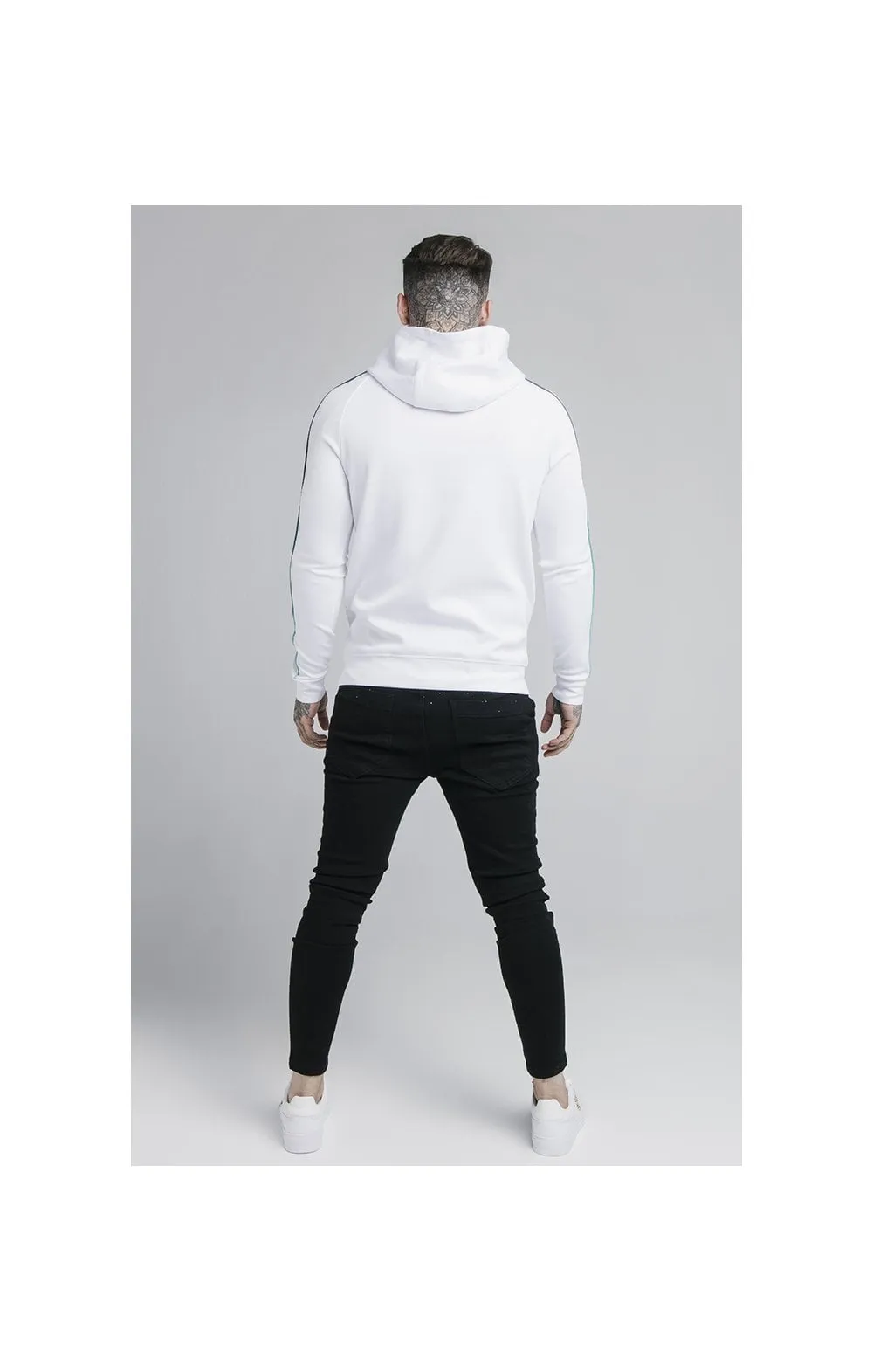 SikSilk Astro Fade Overhead Hoodie - White & Pacific Fade sold by Siksilk product image thumbnail 3