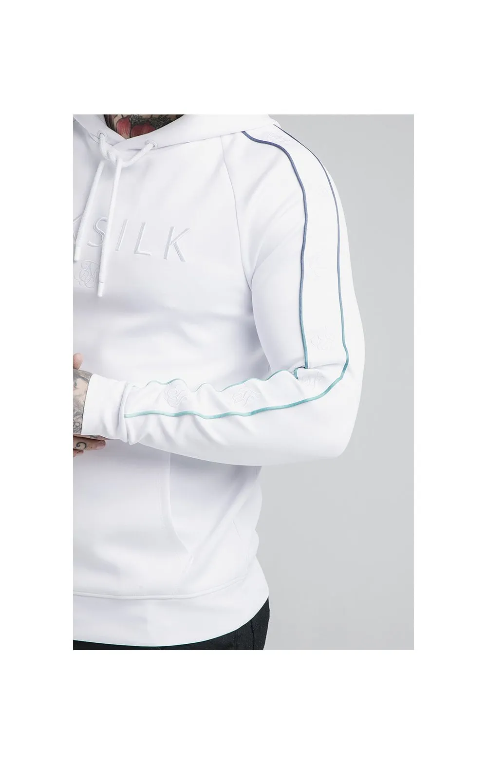 SikSilk Astro Fade Overhead Hoodie - White & Pacific Fade sold by Siksilk product image thumbnail 2