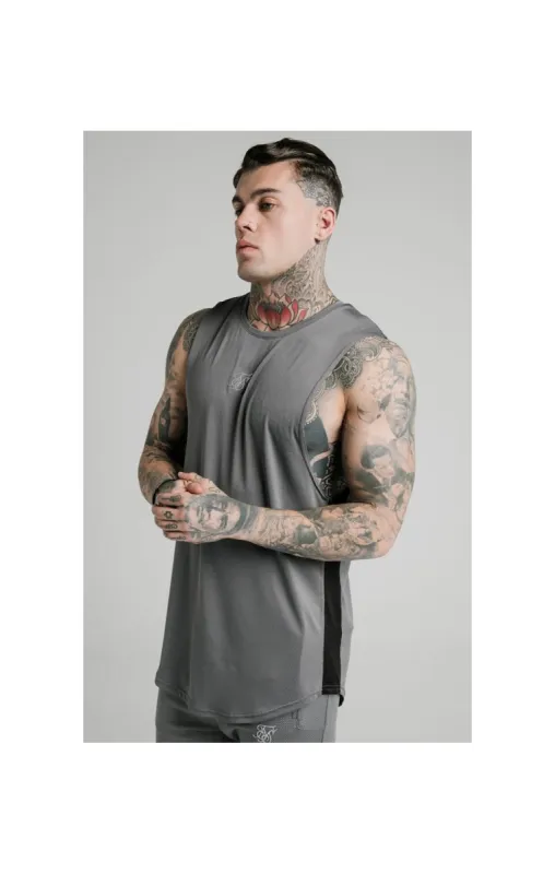 SikSilk Active Poly Sports Vest - Grey sold by Siksilk