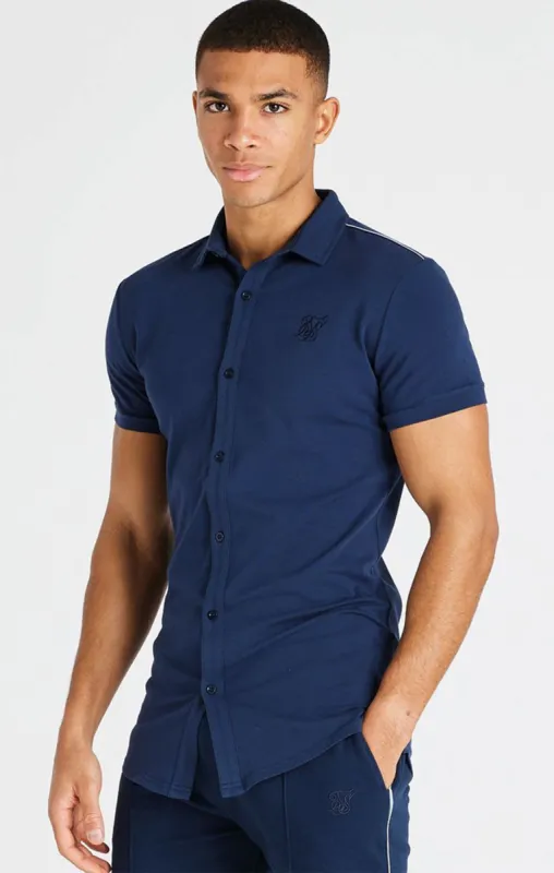 Navy Jersey Shirt sold by Siksilk