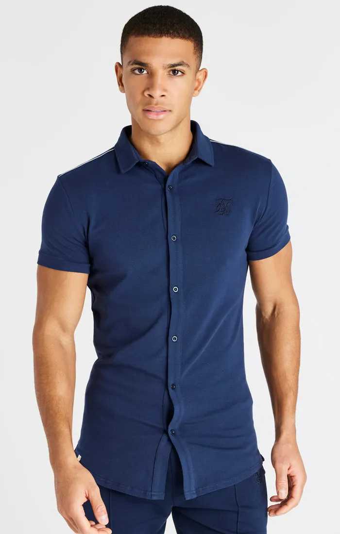 Navy Jersey Shirt sold by Siksilk product image thumbnail 3