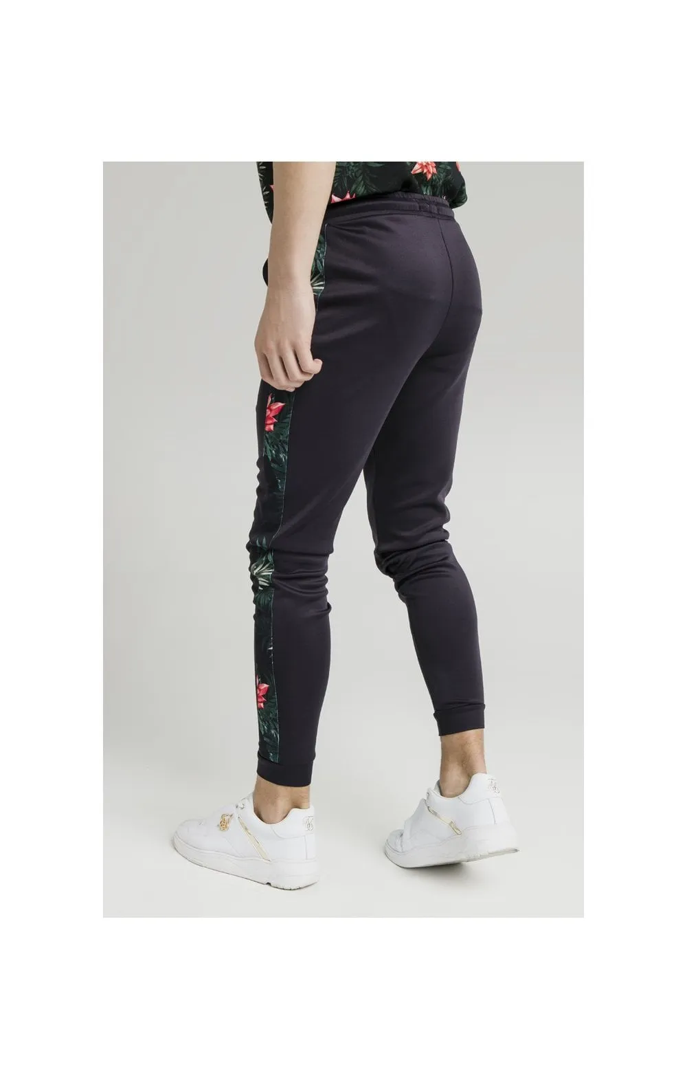 Illusive London Panel Joggers - Navy & Floral sold by Siksilk product image thumbnail 5