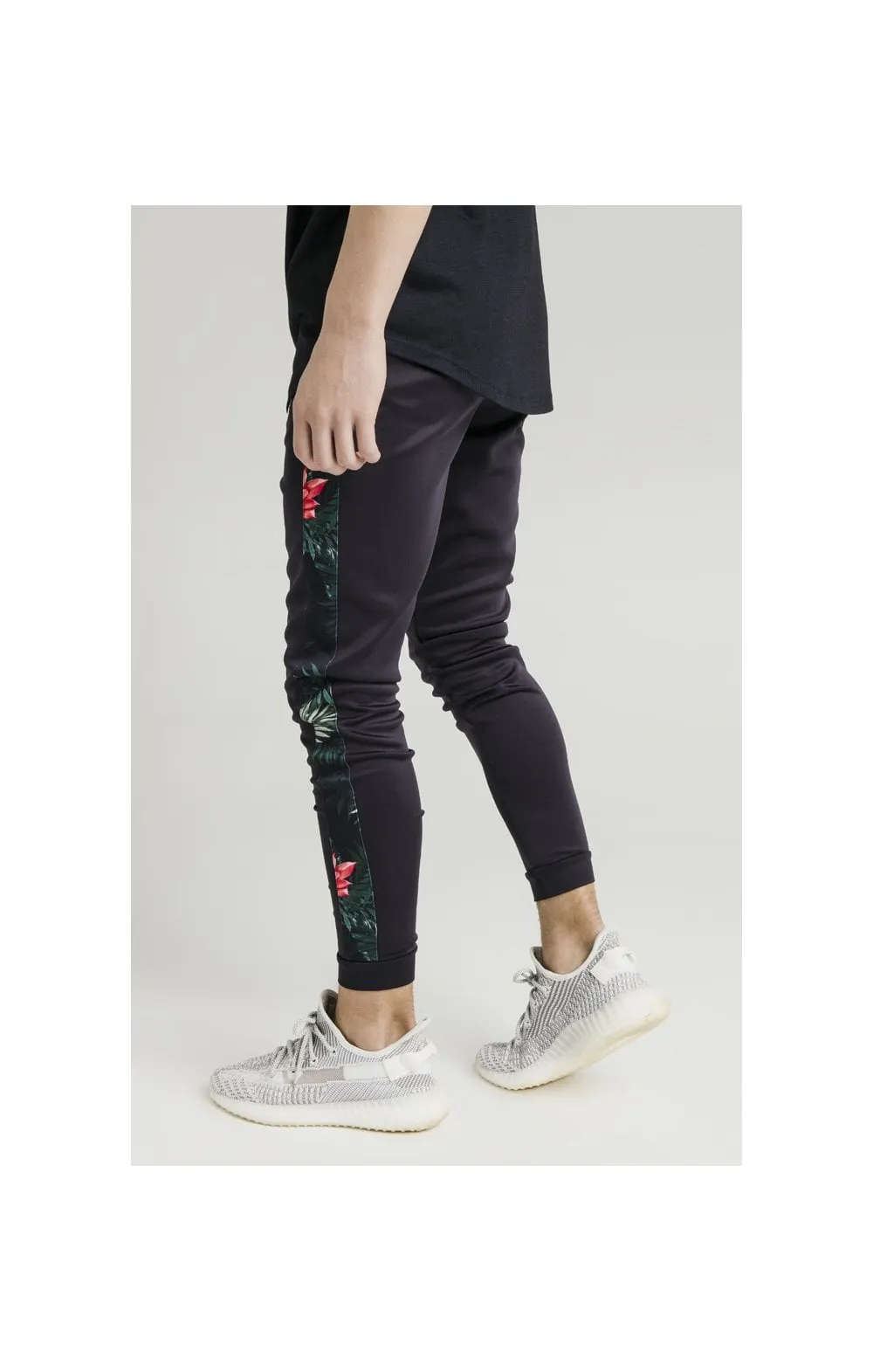 Illusive London Panel Joggers - Navy & Floral sold by Siksilk product image thumbnail 3