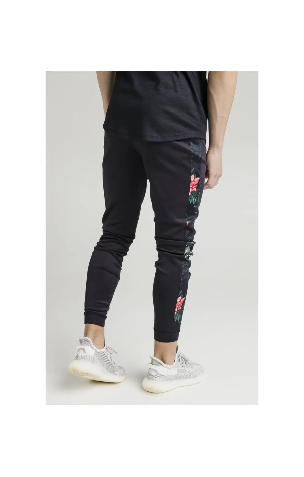 Illusive London Panel Joggers - Navy & Floral sold by Siksilk product image thumbnail 4