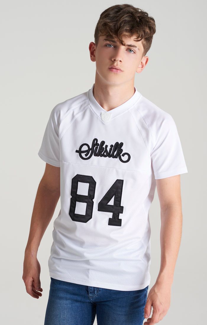 Boys White Retro T-Shirt sold by Siksilk