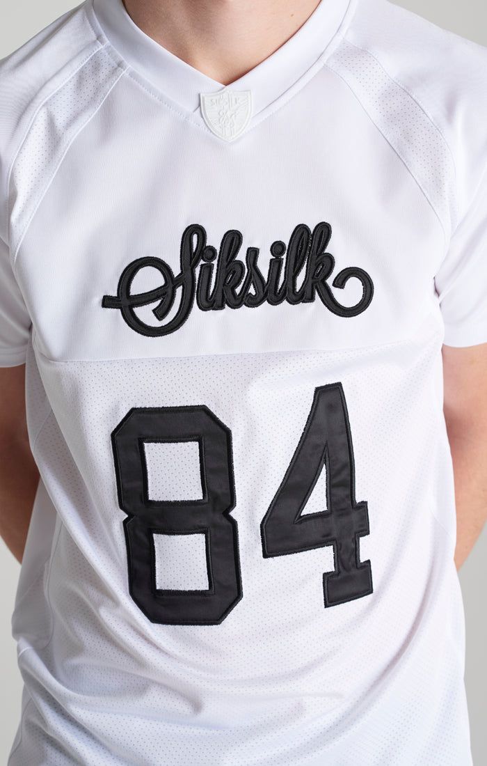 Boys White Retro T-Shirt sold by Siksilk product image thumbnail 3