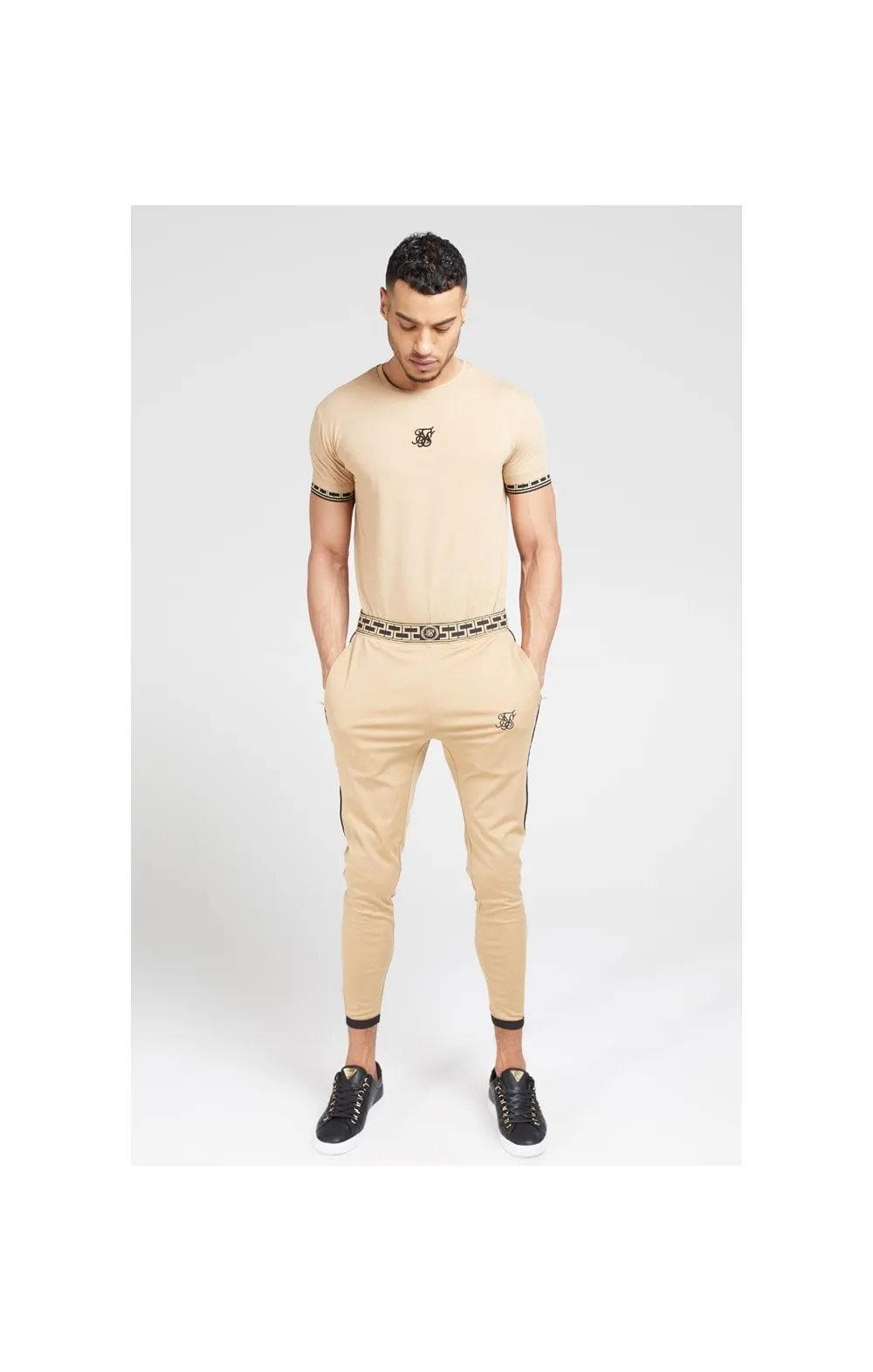 SikSilk S/S Scope Gym Tee – Beige sold by Siksilk product image thumbnail 3