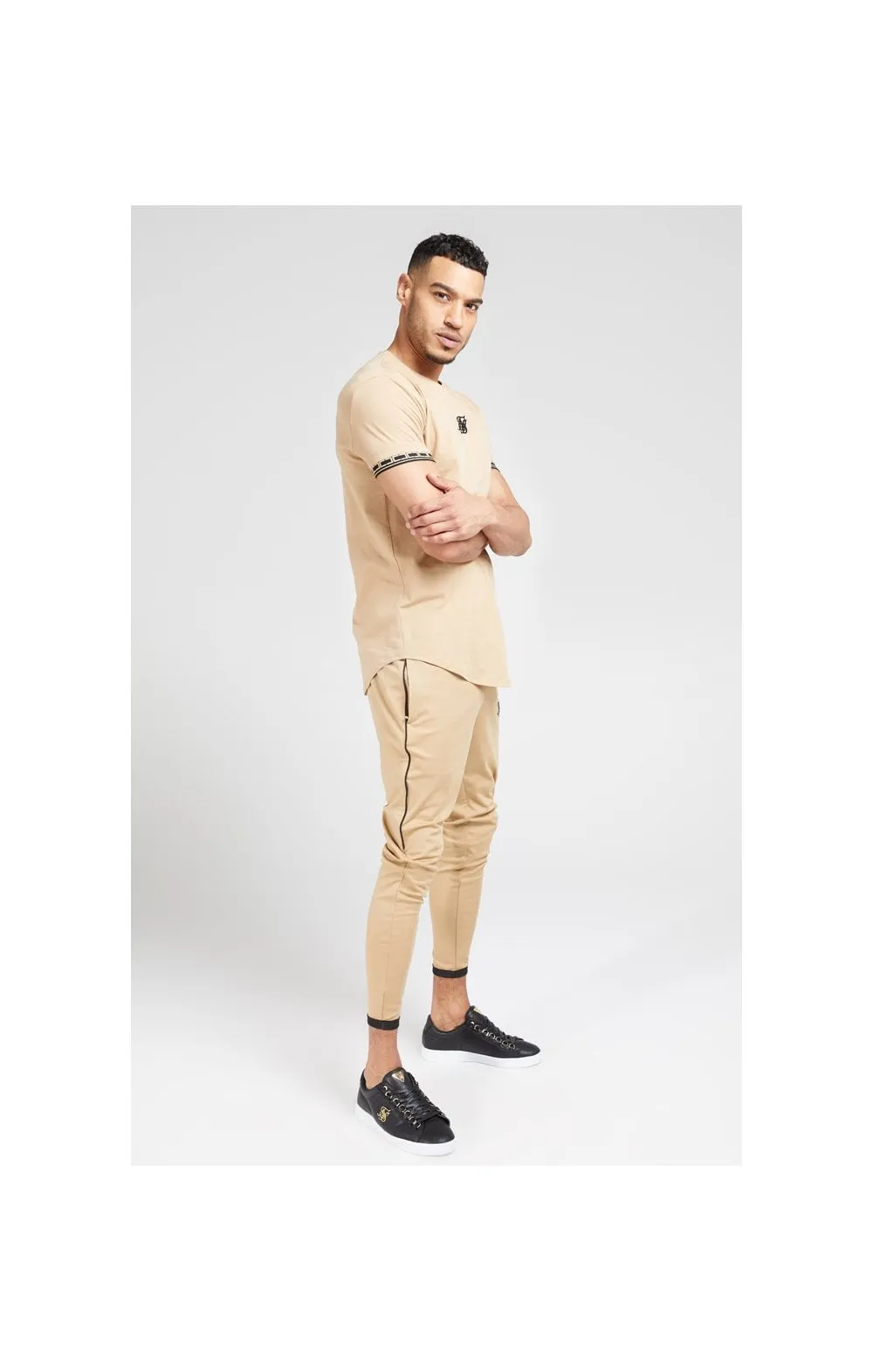 SikSilk S/S Scope Gym Tee – Beige sold by Siksilk product image thumbnail 4