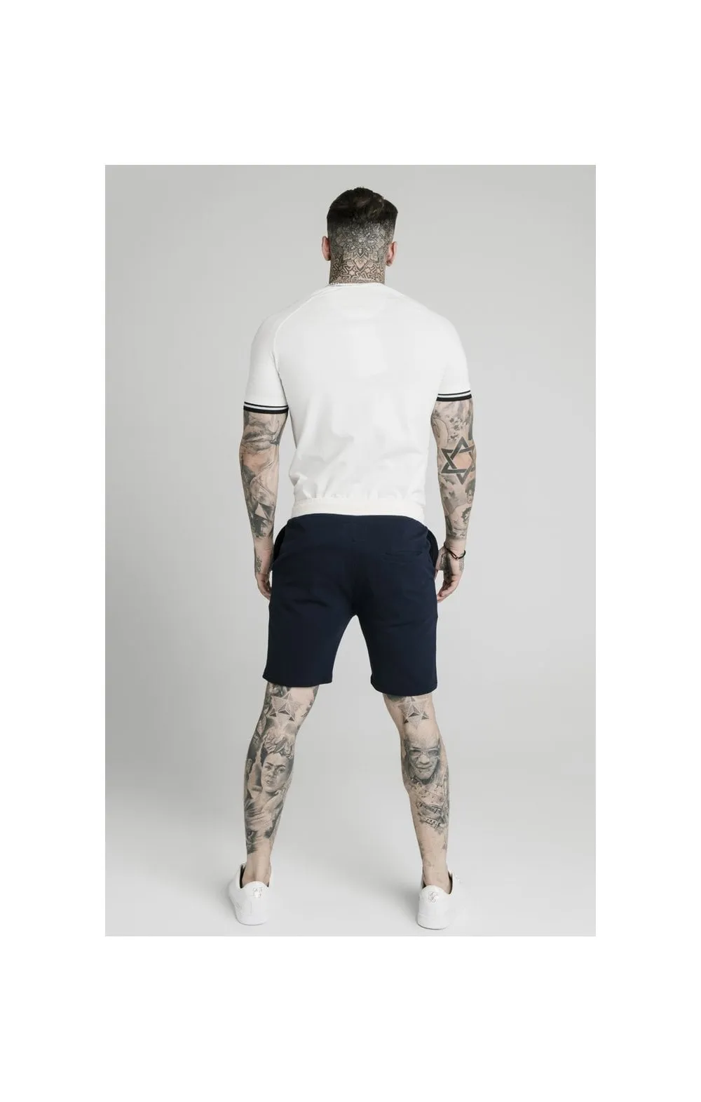 SikSilk Signature Piped Tech Tee - Off White sold by Siksilk product image thumbnail 5