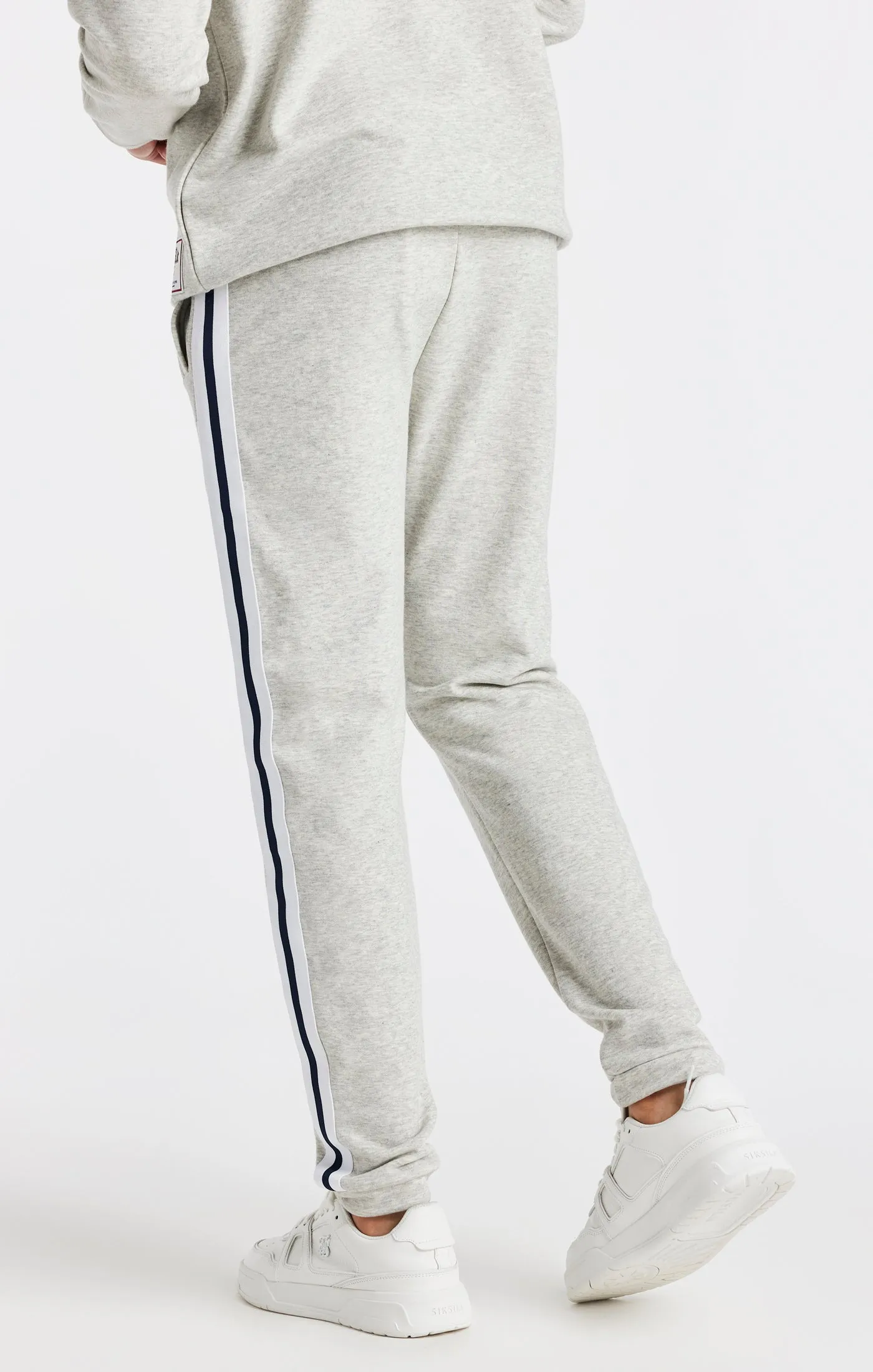 Boys Grey Marl Varsity Loose Fit Track Pant sold by Siksilk product image thumbnail 4
