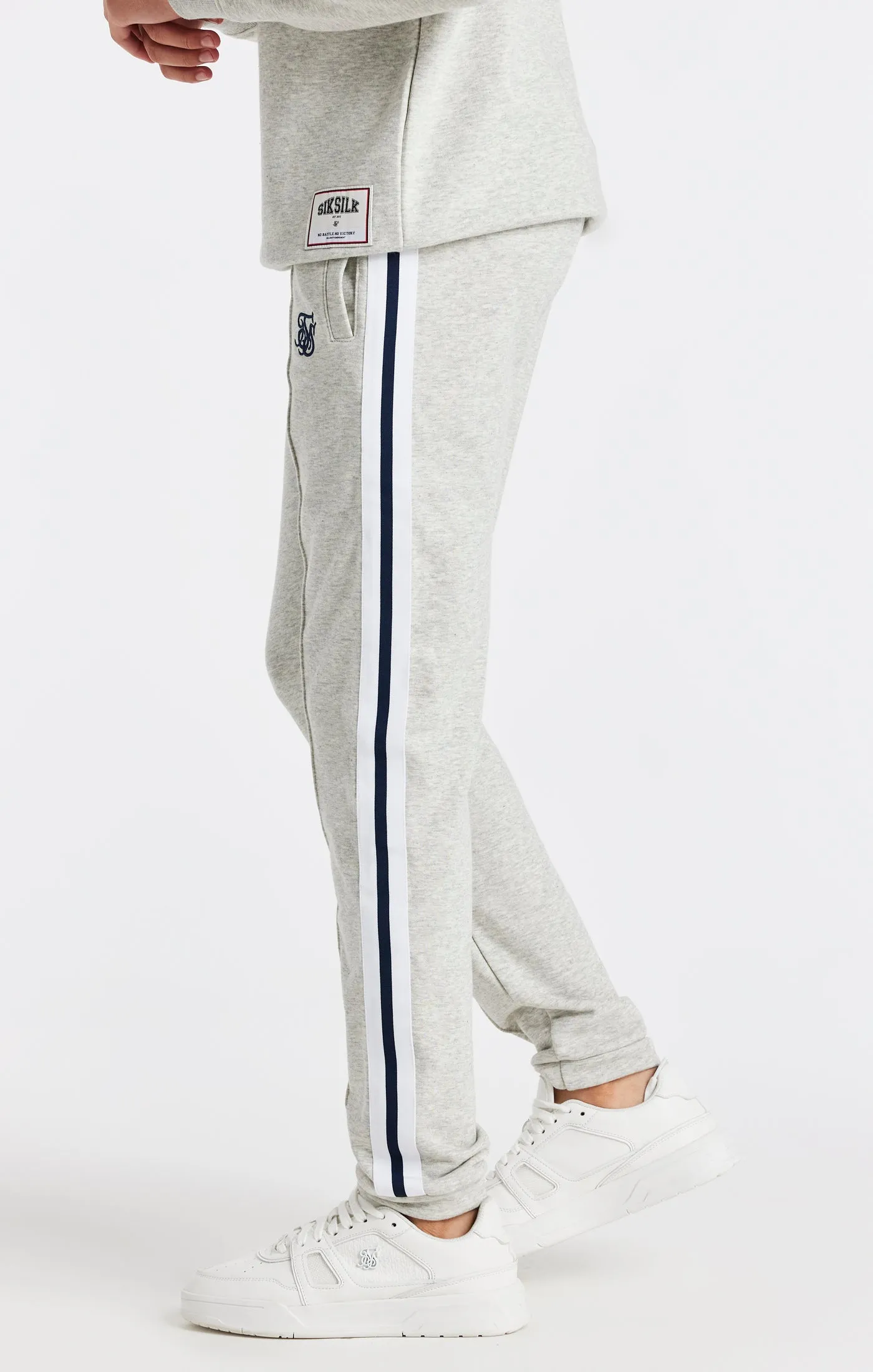 Boys Grey Marl Varsity Loose Fit Track Pant sold by Siksilk product image thumbnail 2
