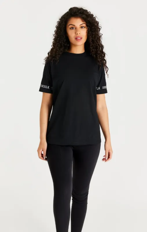 Black Oversize T-Shirt sold by Siksilk