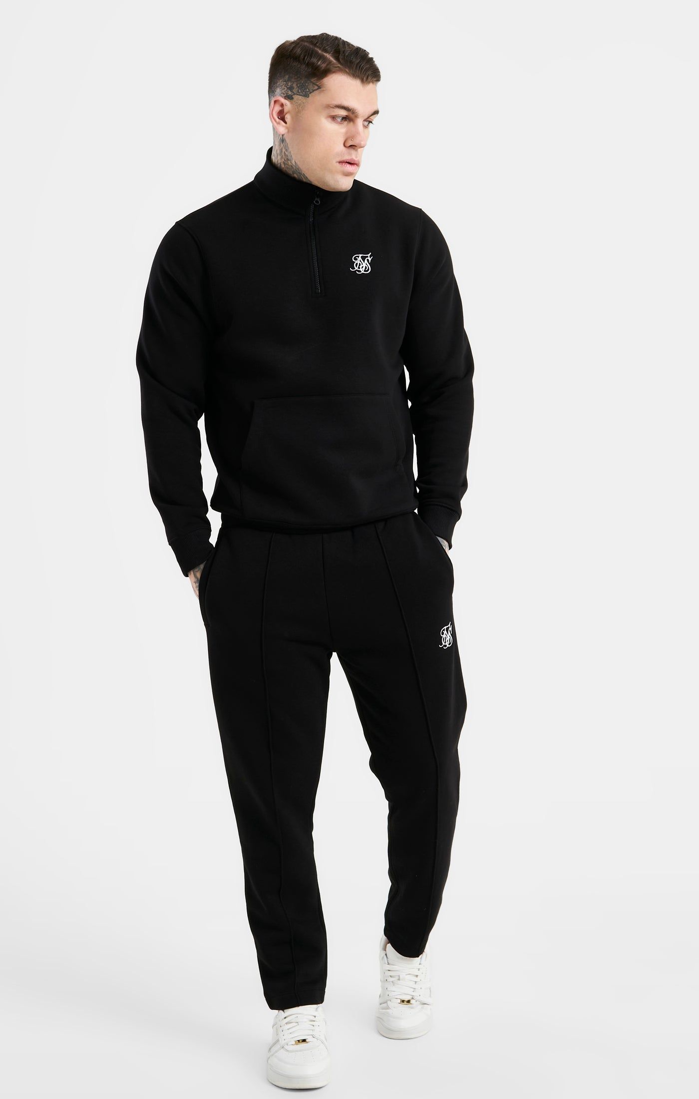 Black Zip Funnel Track Top sold by Siksilk product image thumbnail 3