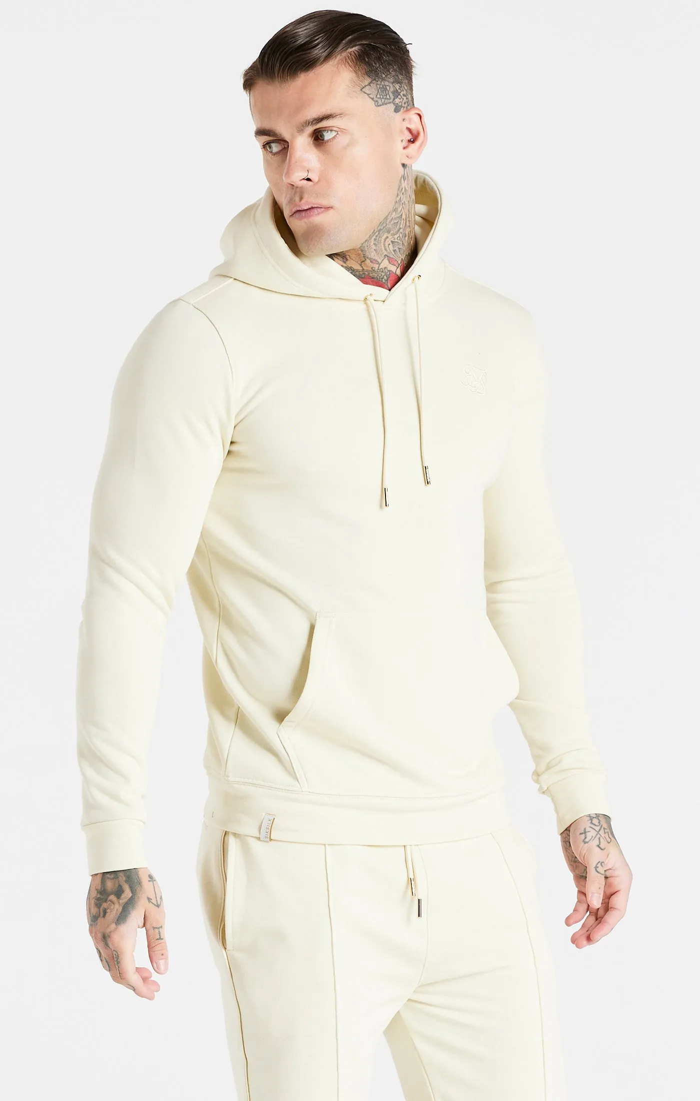 Ecru Smart Overhead Hoodie sold by Siksilk