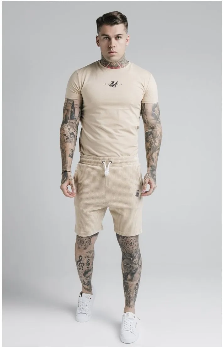SikSilk Allure Straight Hem Gym Tee - Beige sold by Siksilk product image thumbnail 4