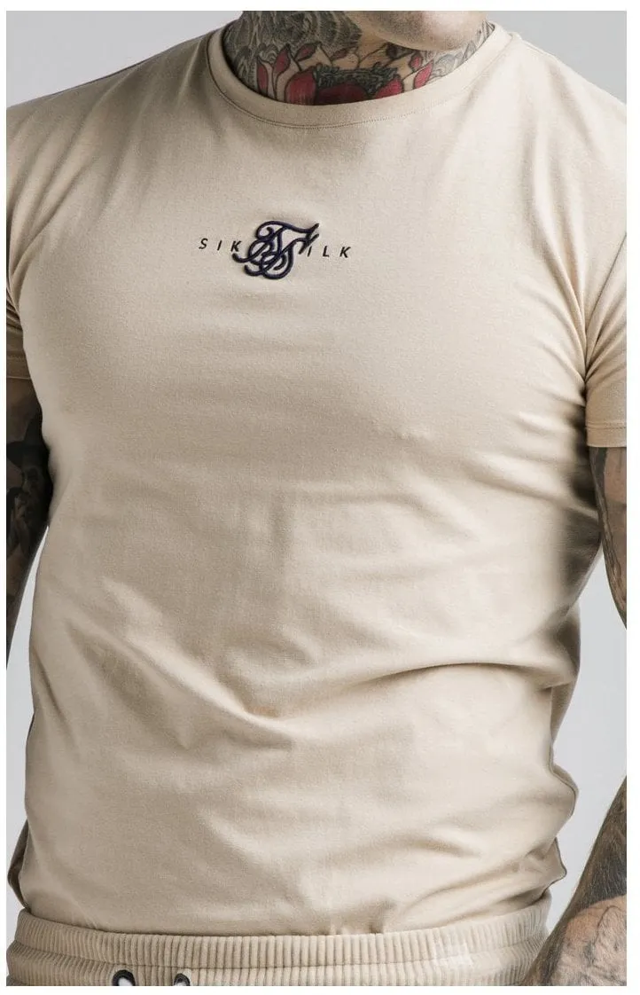 SikSilk Allure Straight Hem Gym Tee - Beige sold by Siksilk product image thumbnail 2