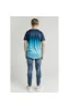 Illusive London Shadow Fade Tee – Teal sold by Siksilk