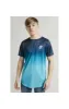Illusive London Shadow Fade Tee – Teal sold by Siksilk