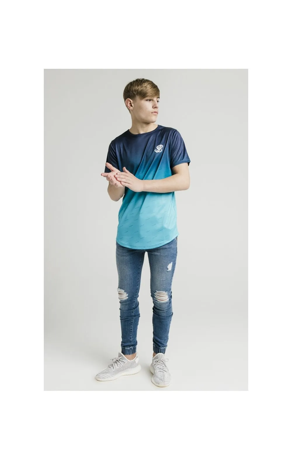 Illusive London Shadow Fade Tee – Teal sold by Siksilk product image thumbnail 4