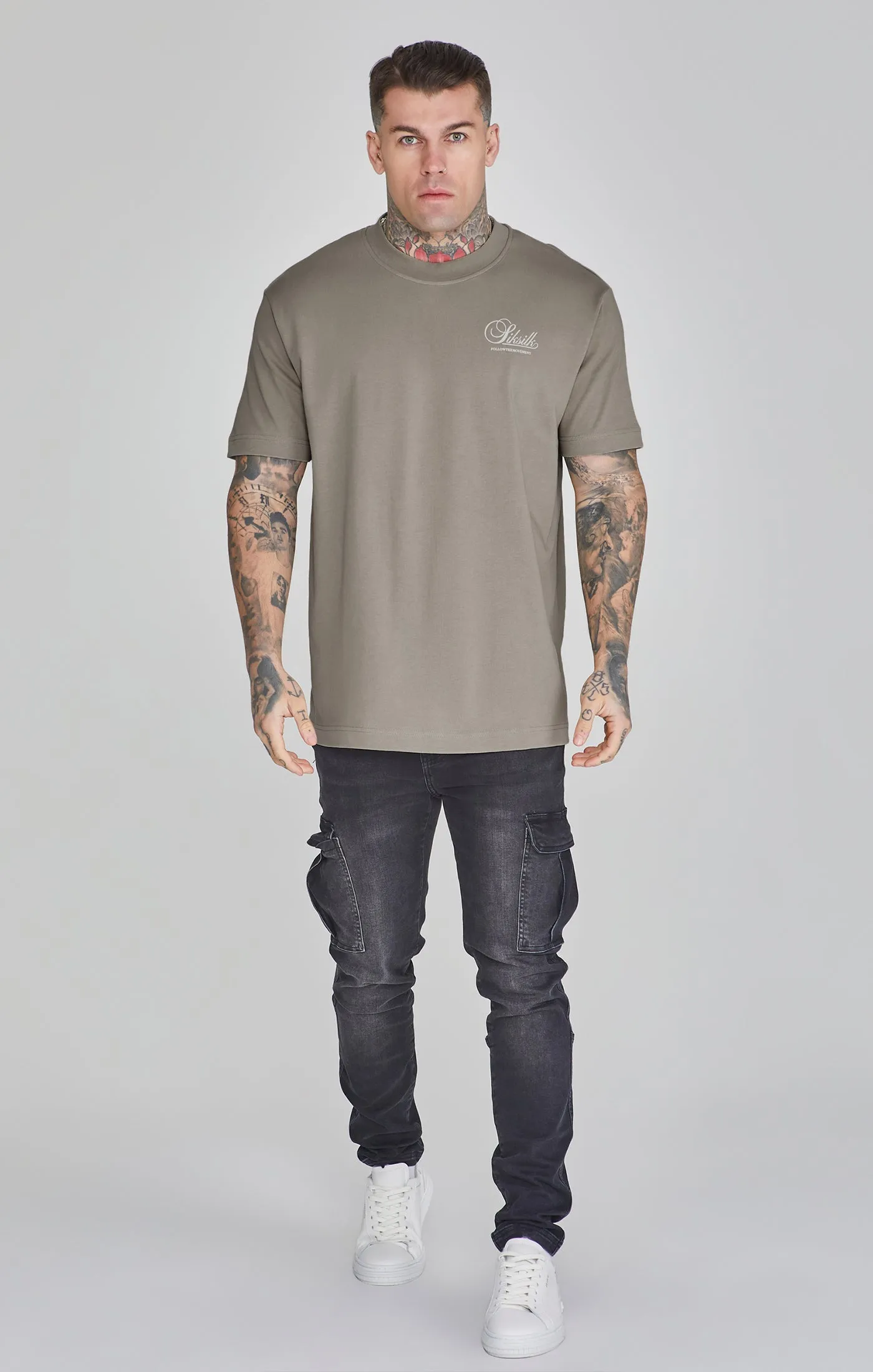 Khaki Graphic T-Shirt sold by Siksilk product image thumbnail 2