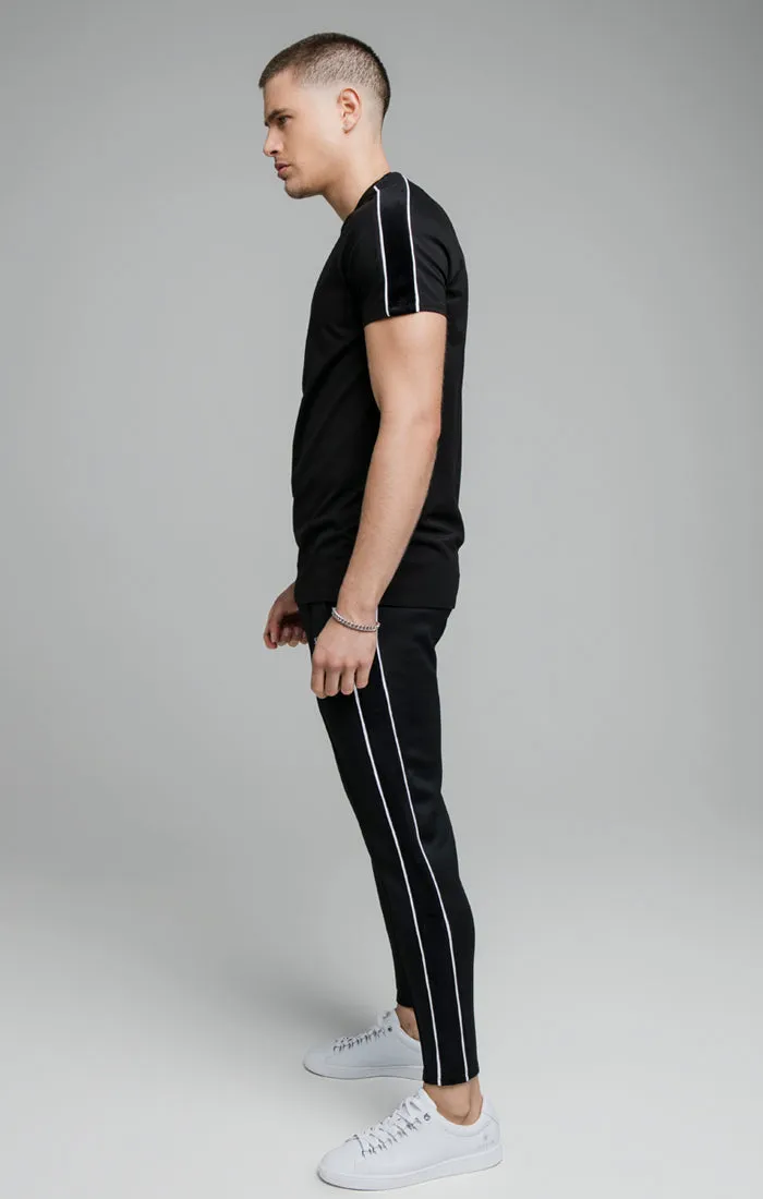 Black Raglan Muscle Fit T-Shirt sold by Siksilk product image thumbnail 4