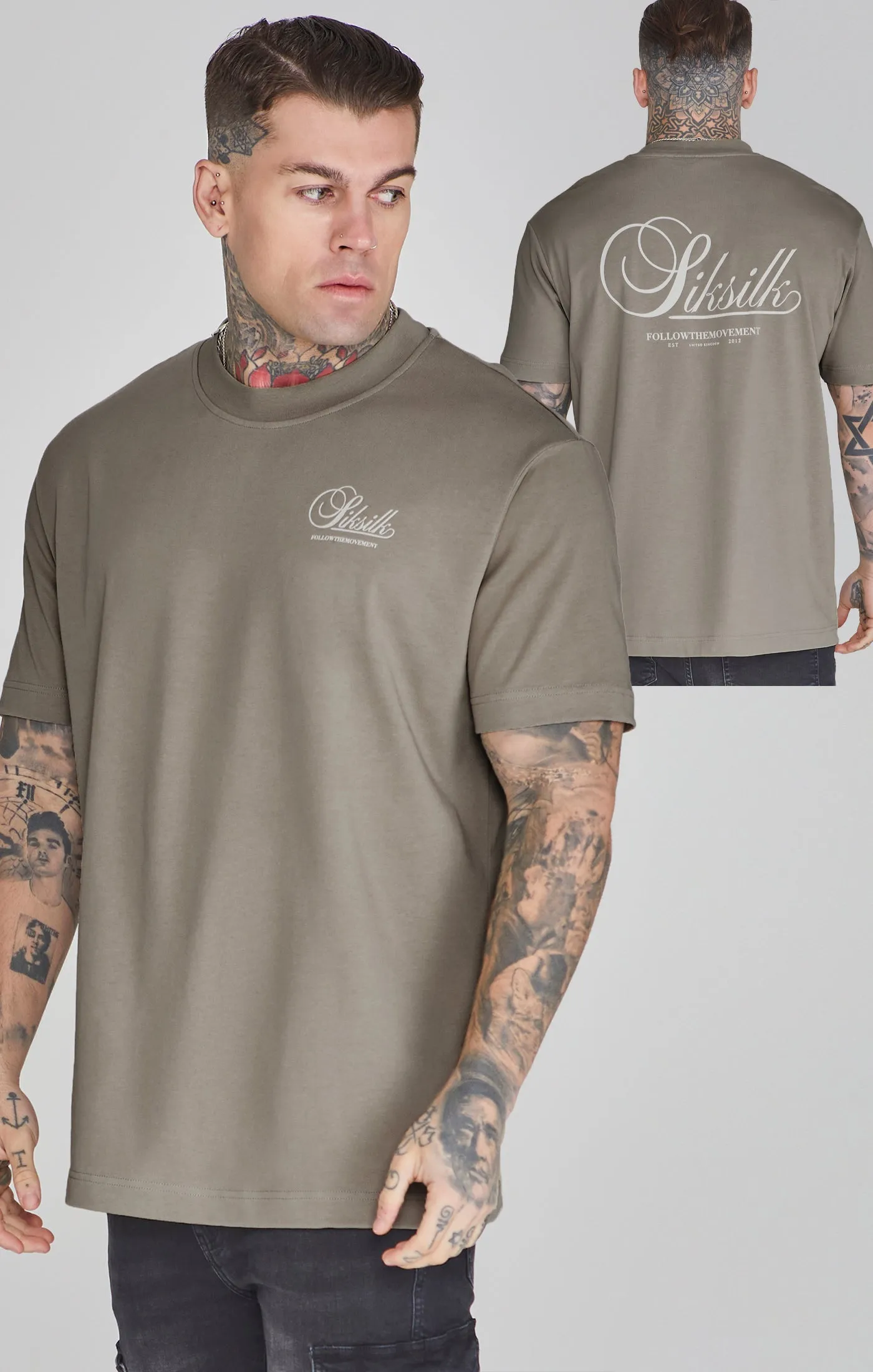 Khaki Graphic T-Shirt sold by Siksilk
