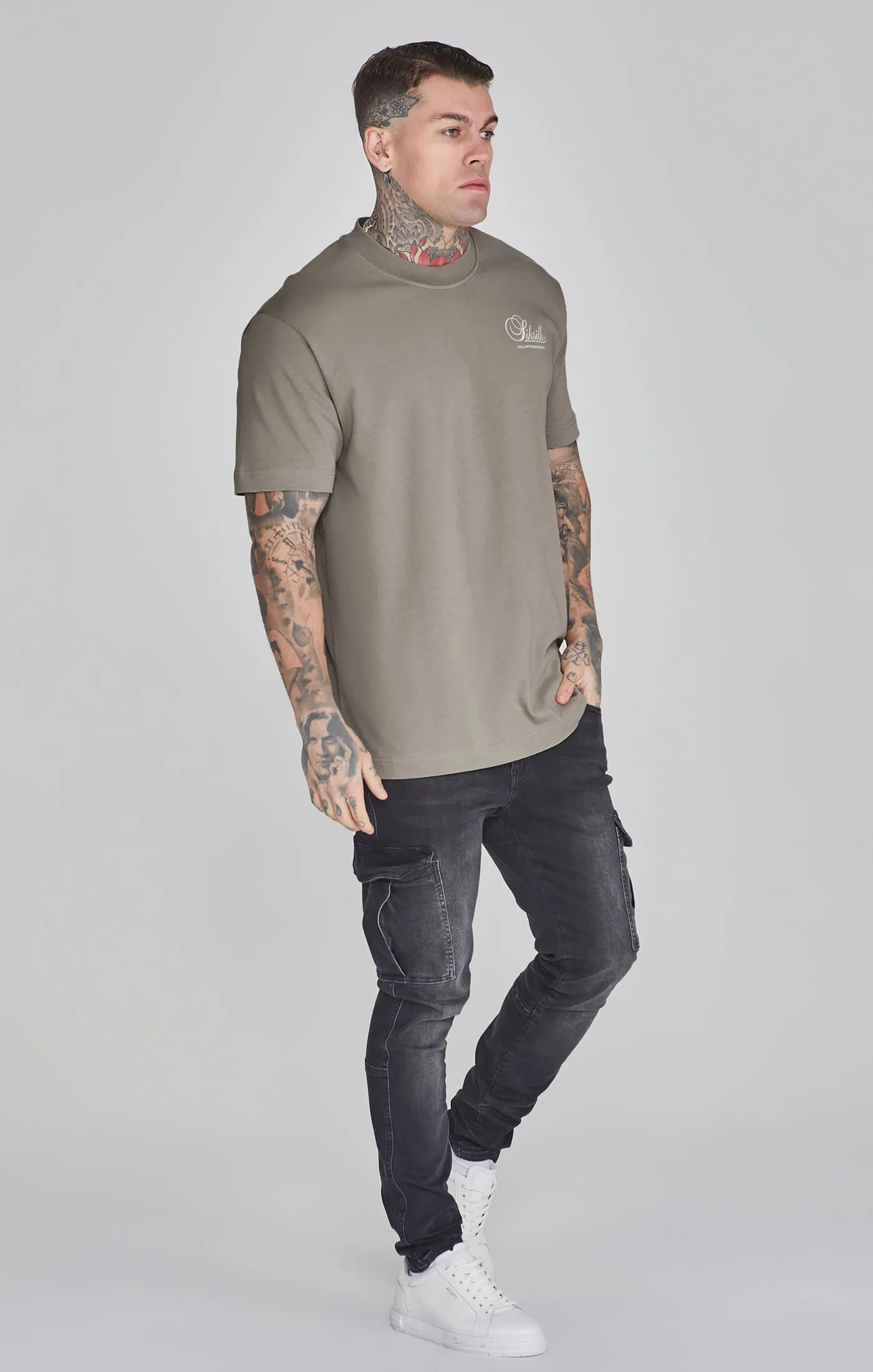 Khaki Graphic T-Shirt sold by Siksilk product image thumbnail 4