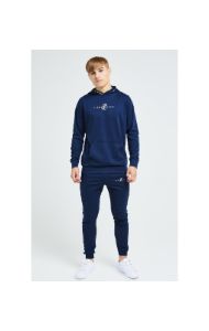 Illusive London Legacy Overhead Hoodie - Navy sold by Siksilk