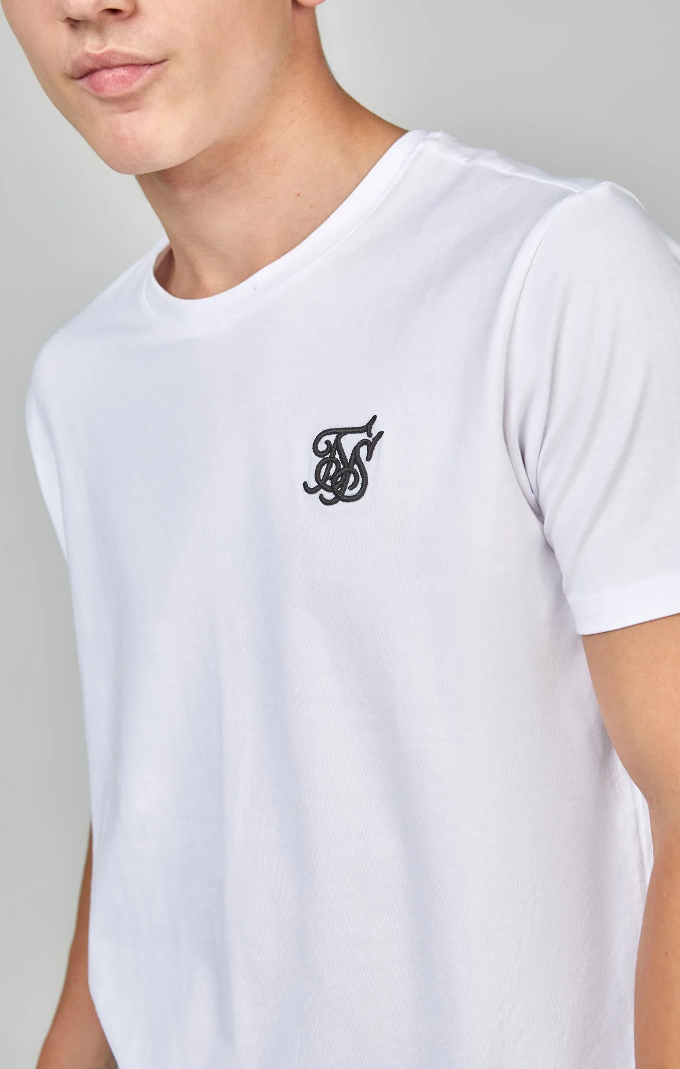 Boys White Essentials T-Shirt sold by Siksilk product image thumbnail 2