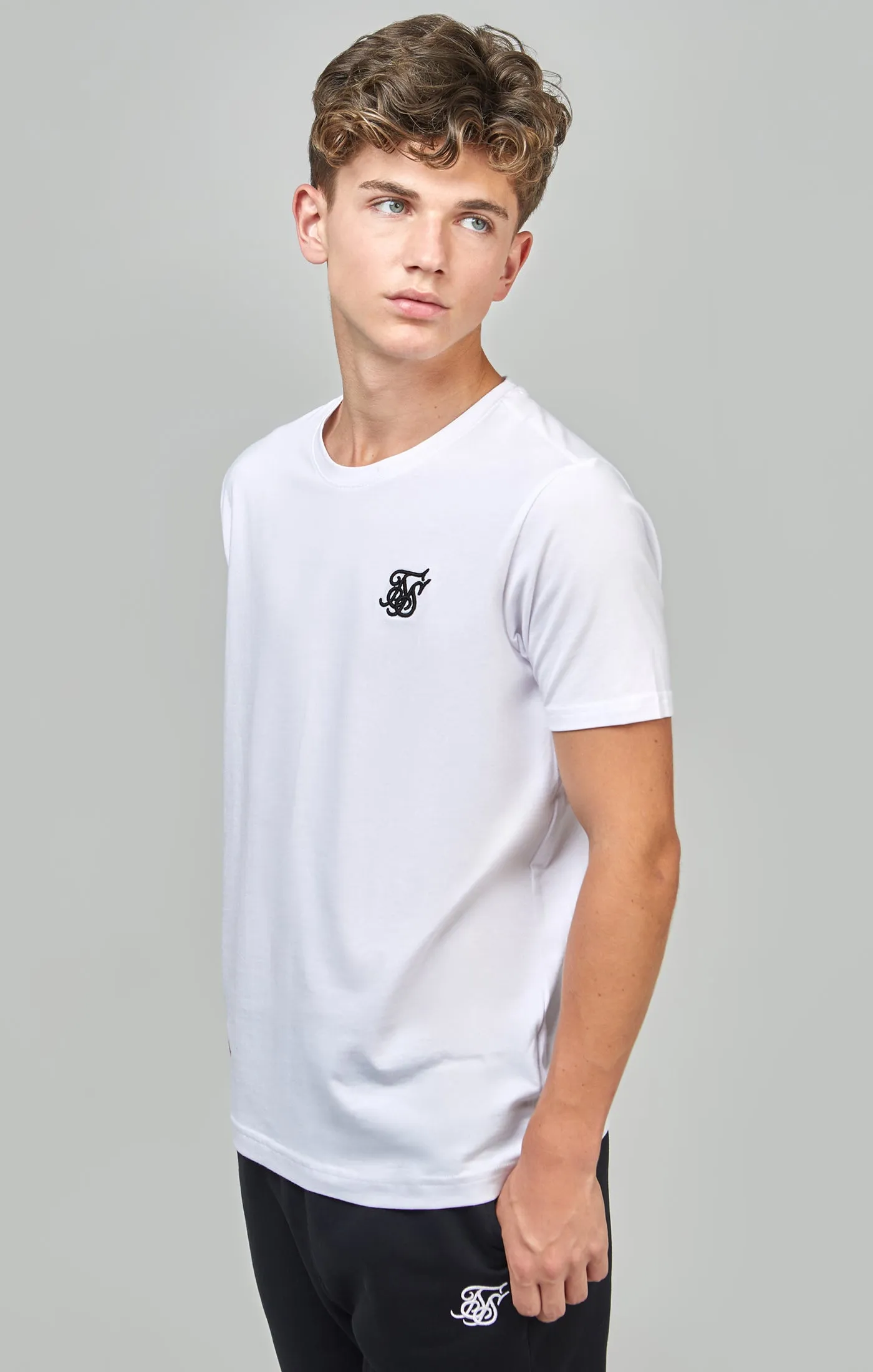 Boys White Essentials T-Shirt sold by Siksilk