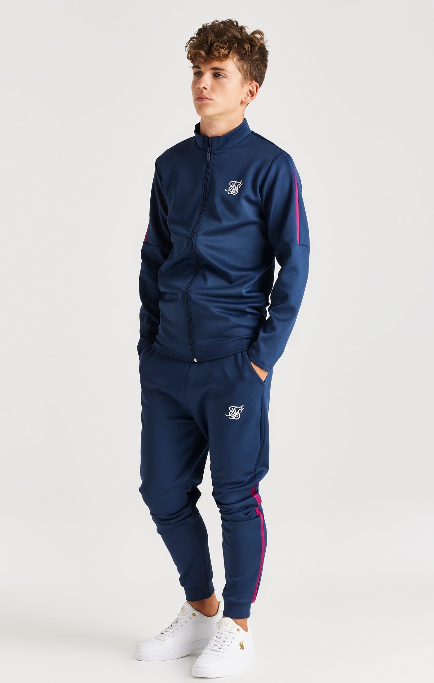 SikSilk Zonal Fade Track Top - Navy sold by Siksilk product image thumbnail 3