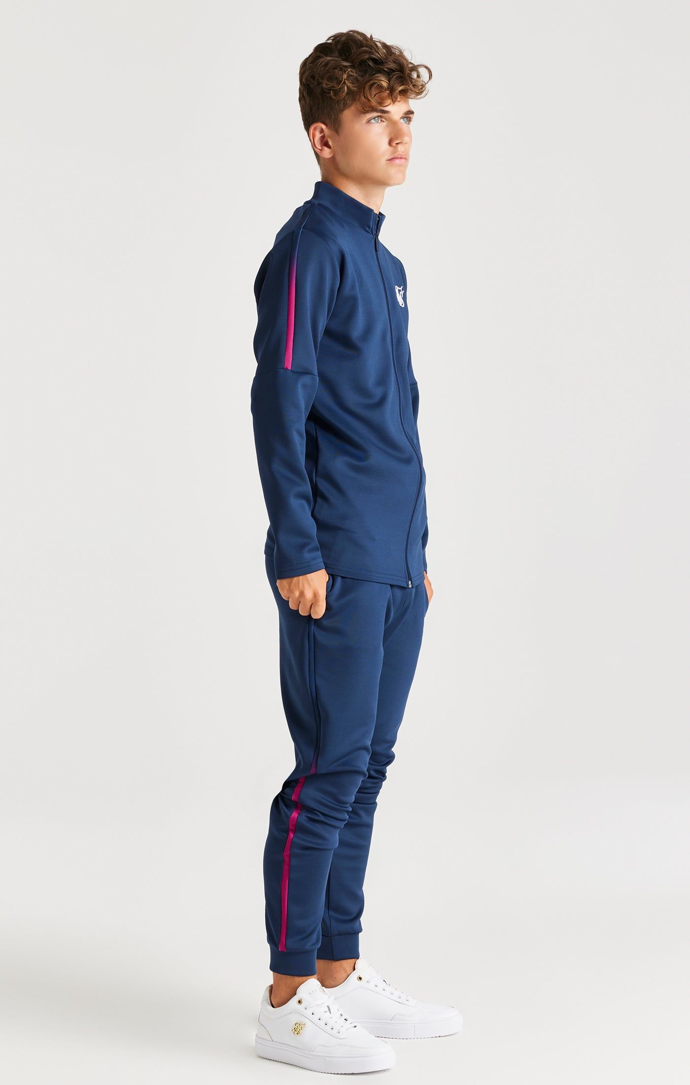 SikSilk Zonal Fade Track Top - Navy sold by Siksilk product image thumbnail 4
