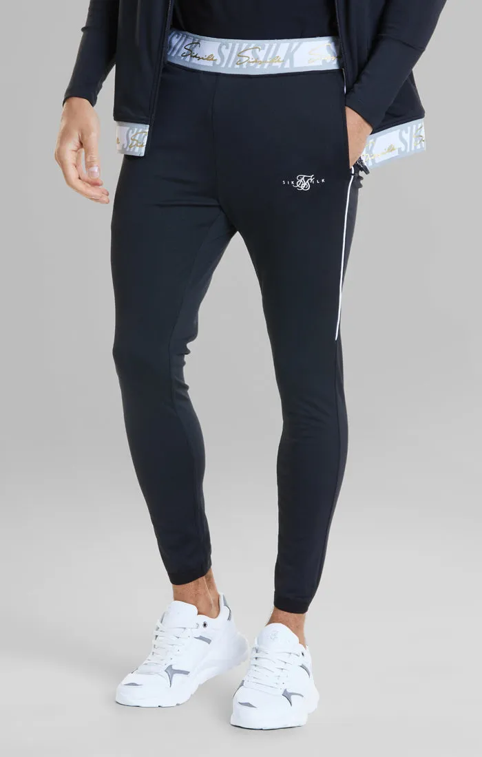 Black Signature Tape Pant sold by Siksilk