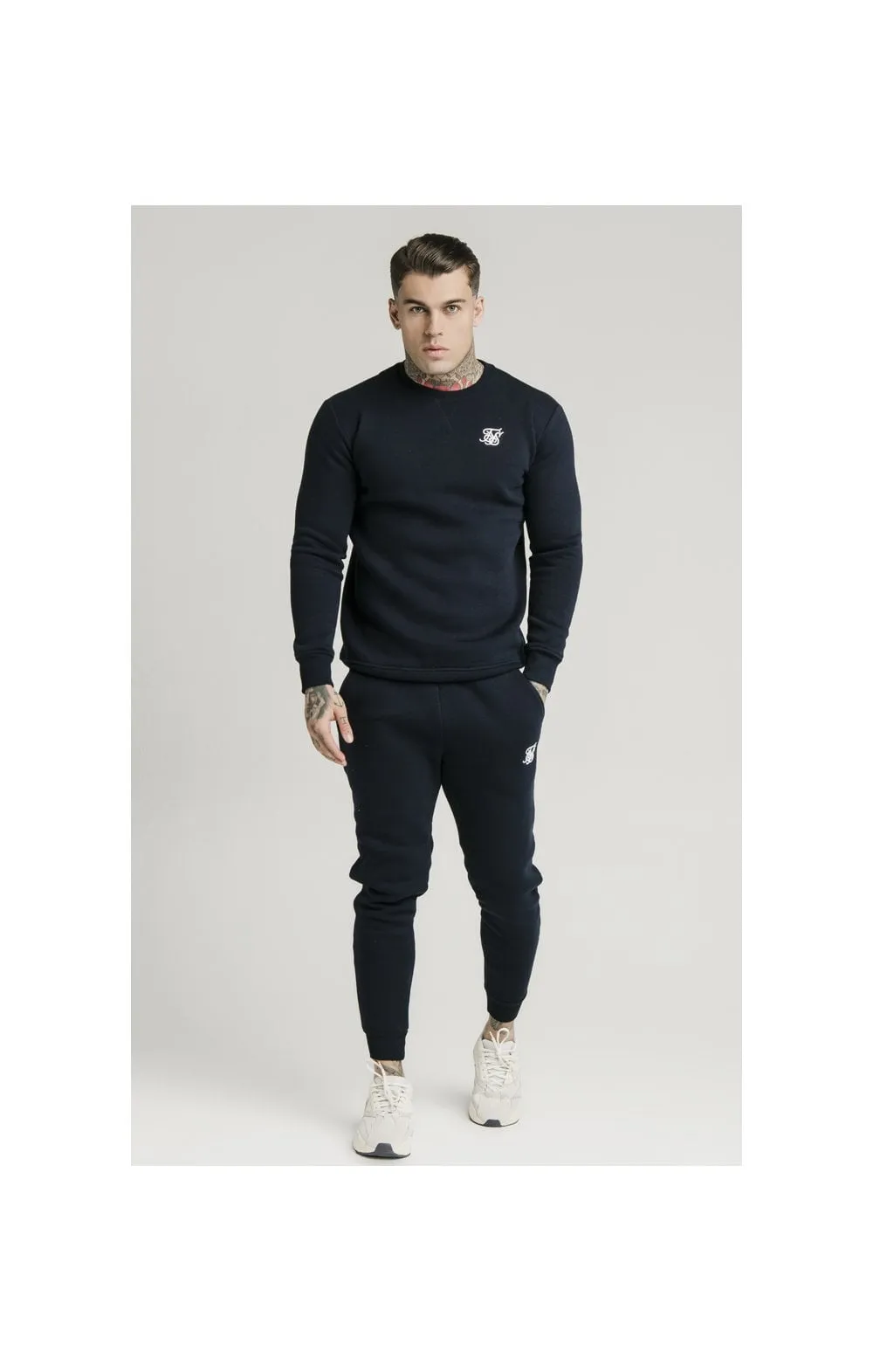 Navy Crew Sweat sold by Siksilk product image thumbnail 3